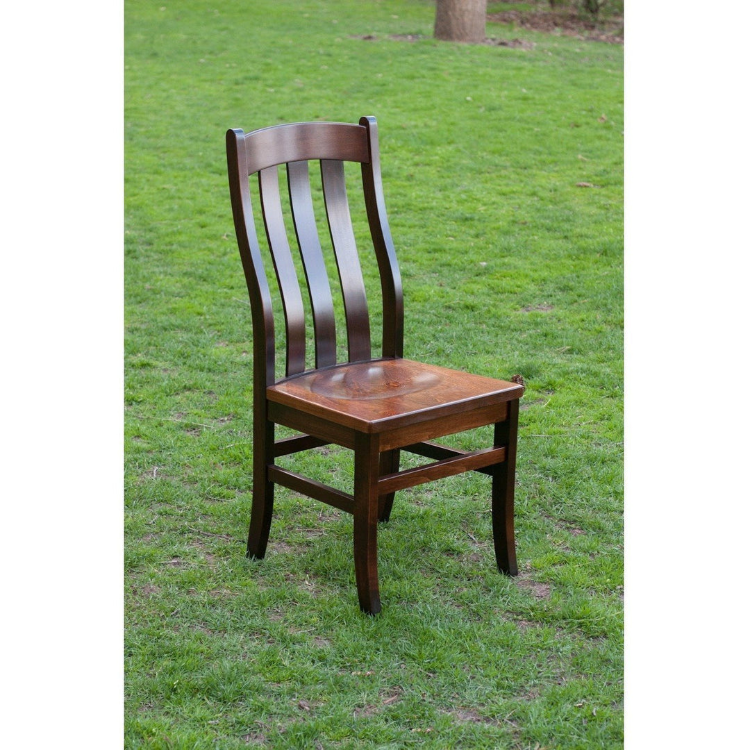 QW Amish Fostoria Side Chair HRSY-FOSTORIASIDE-ELM/BR MAPLE