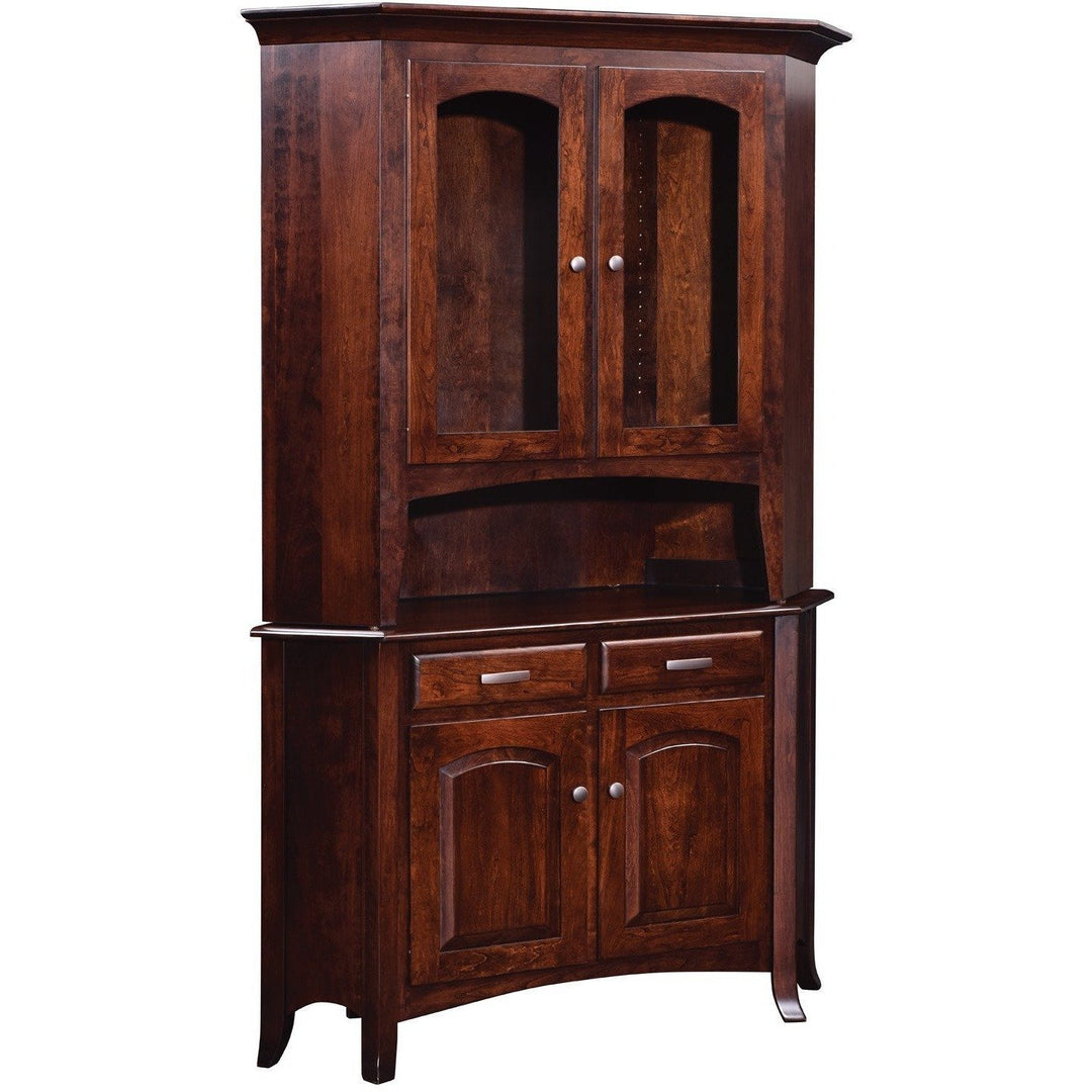 QW Amish Galveston Corner Hutch HIEK-38GCH