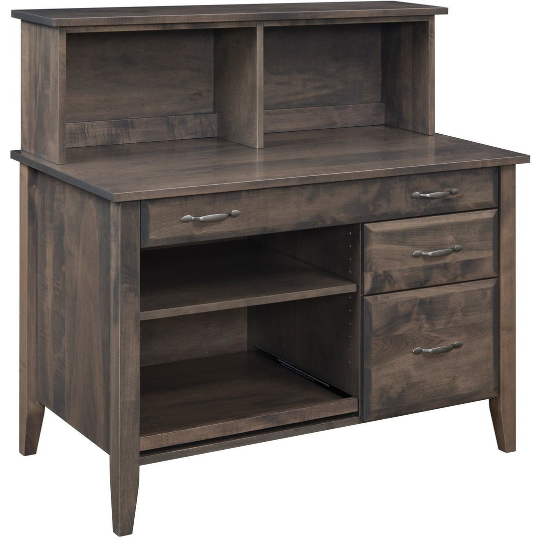 QW Amish Hampton Credenza with Hutch MEKH-HM3225-3025