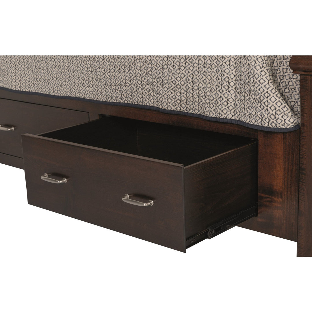 QW Amish Hampton Storage Bed