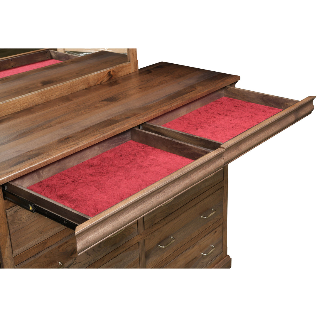 QW Amish Hampton Tall Dresser & Optional Mirror