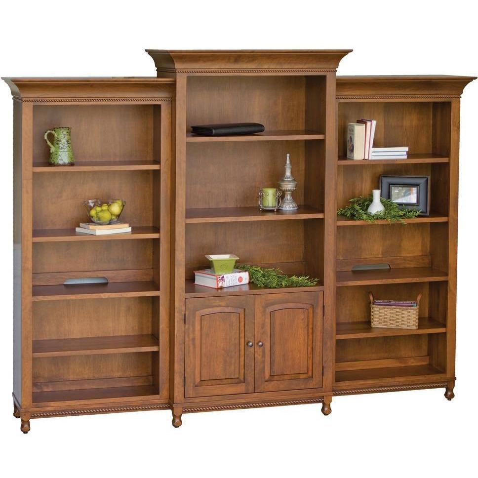 QW Amish Henry Stephen's 3 PC Bookcase Wall