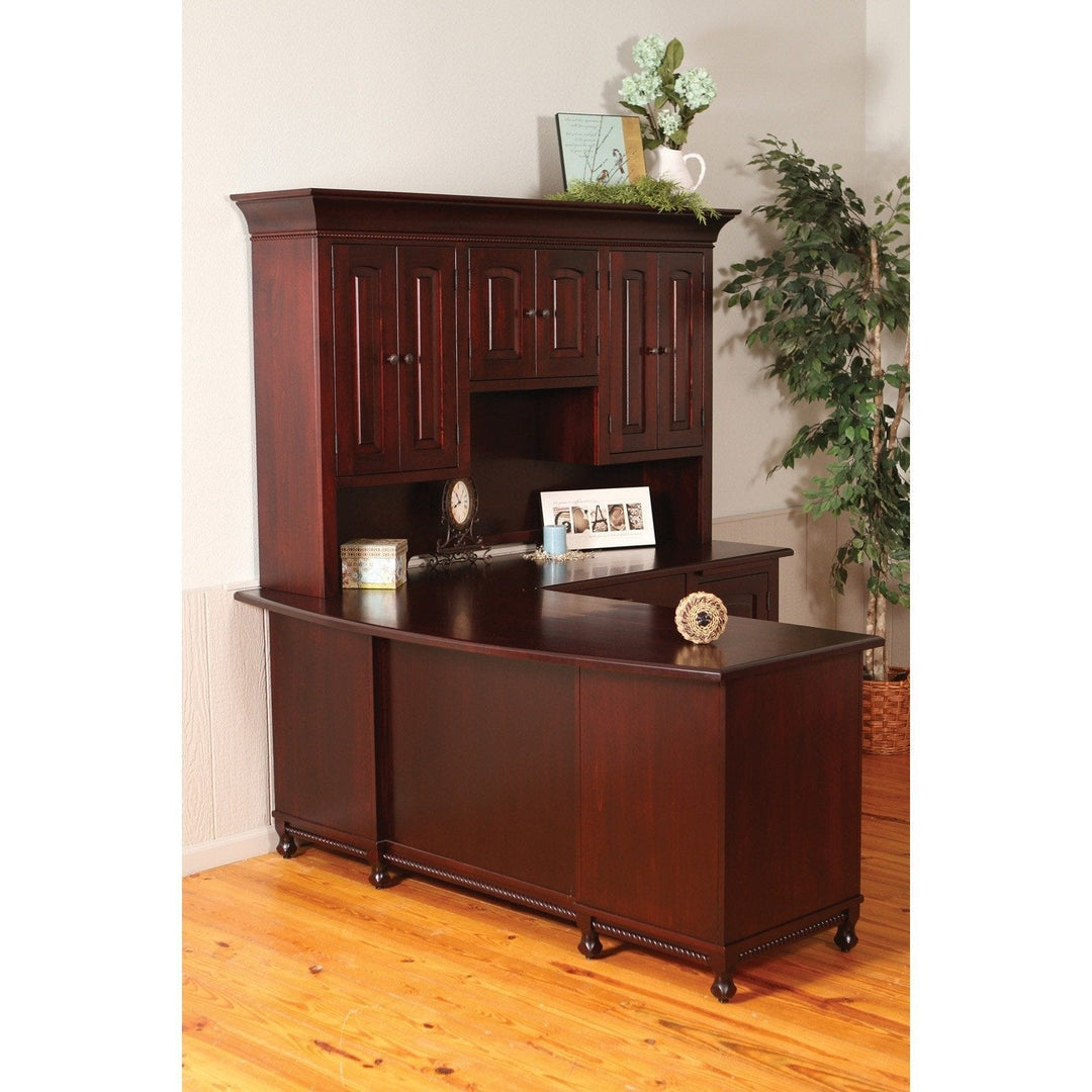 QW Amish Henry Stephen's L Shape Corner Desk with Optional Hutch MEKH-HS90419241