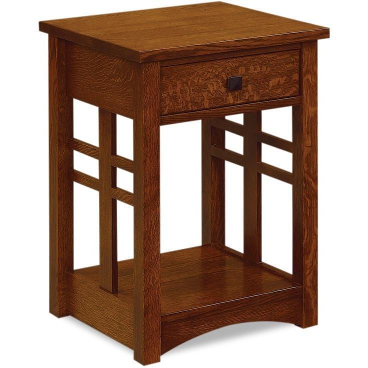 QW Amish Kascade 1 Drawer Open Nightstand