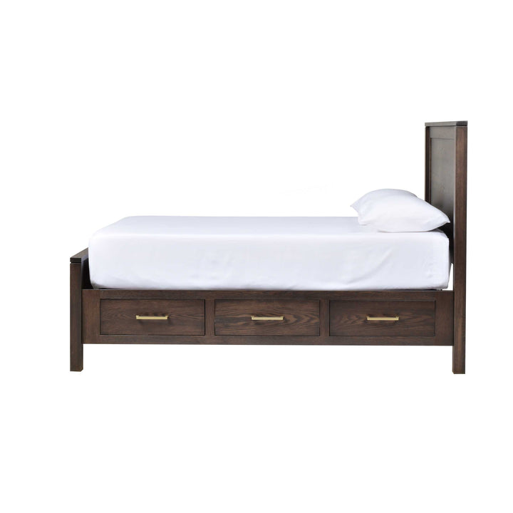 QW Amish Leon 6 Drawer Storage Bed