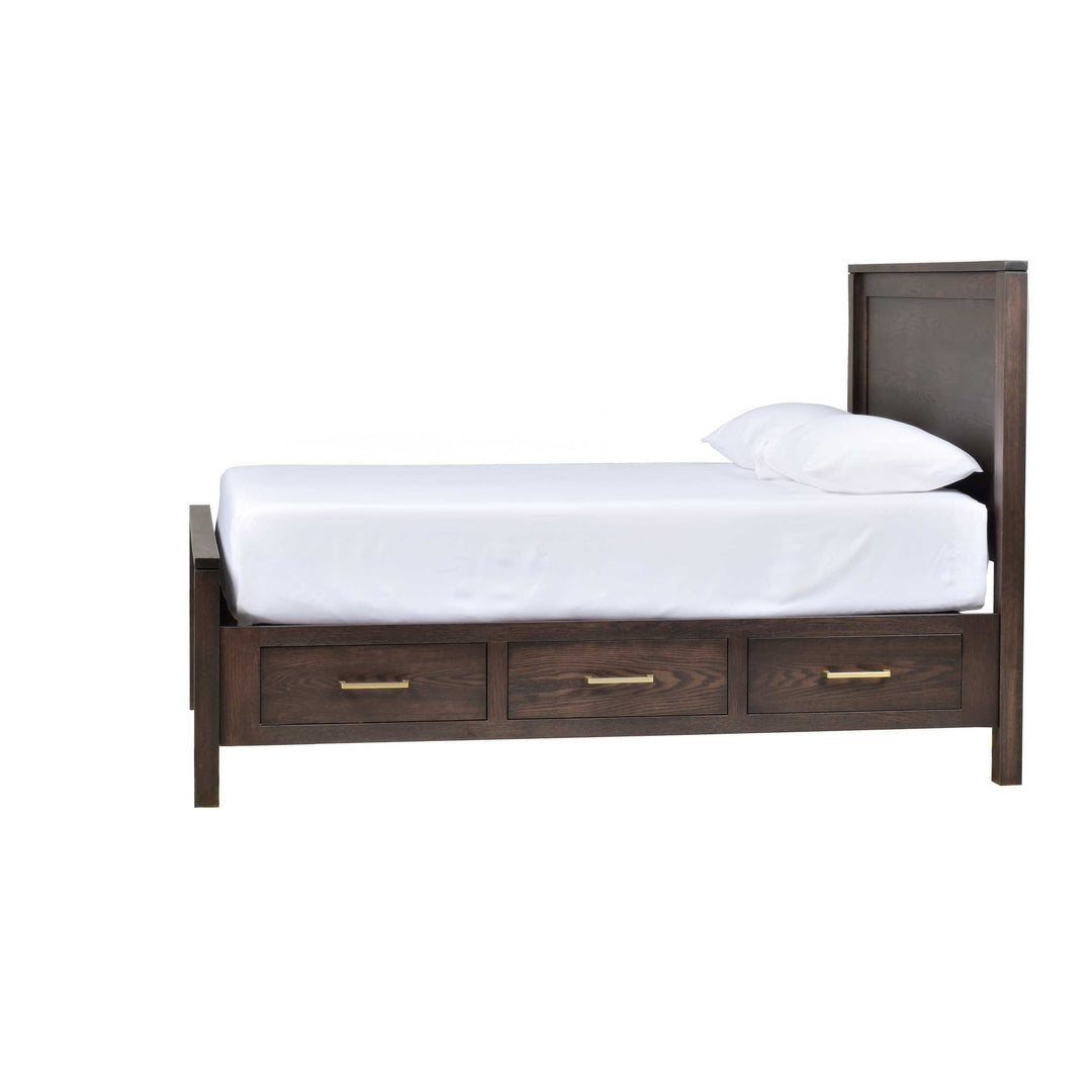 QW Amish Leon 6 Drawer Storage Bed
