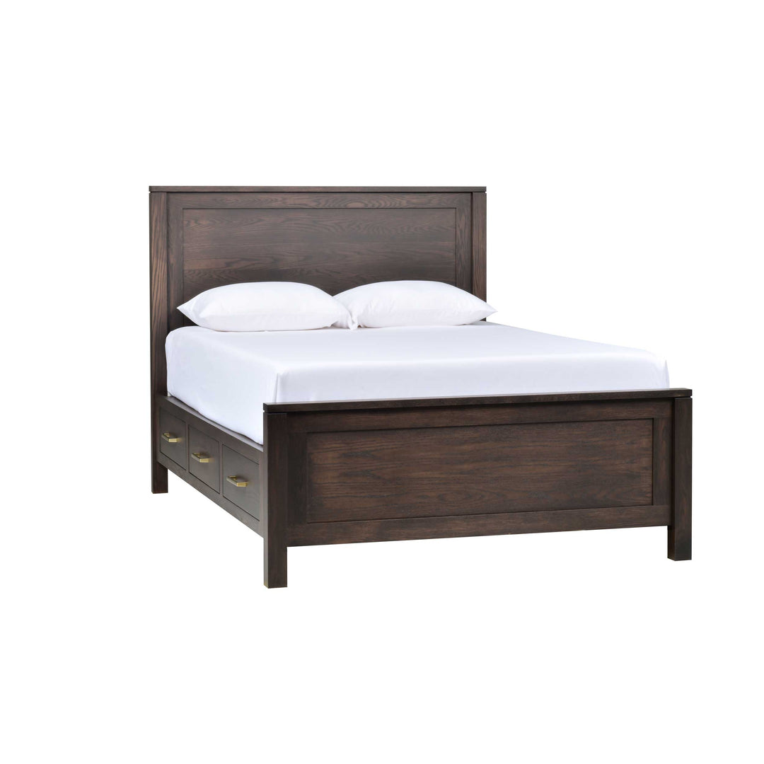 QW Amish Leon 6 Drawer Storage Bed