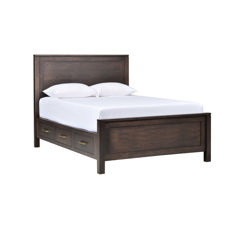 QW Amish Leon 6 Drawer Storage Bed