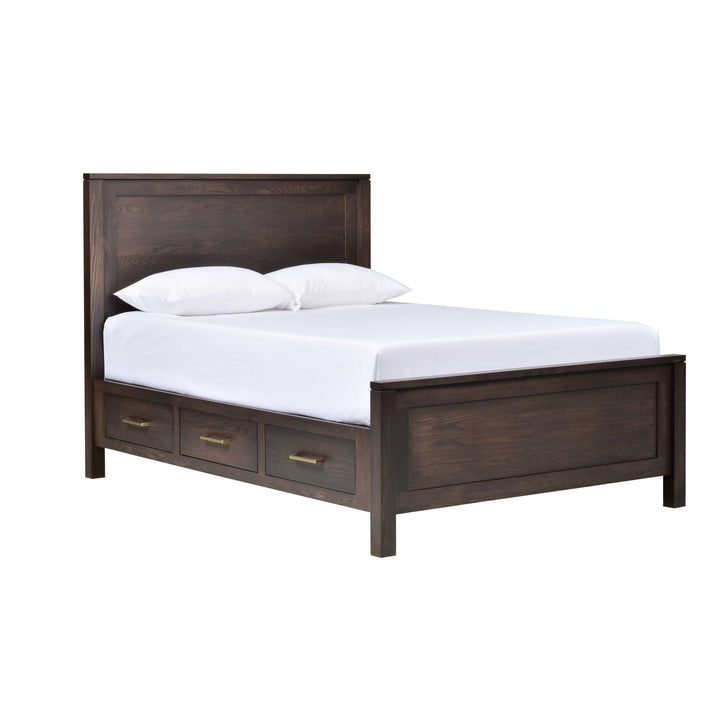 QW Amish Leon 6 Drawer Storage Bed