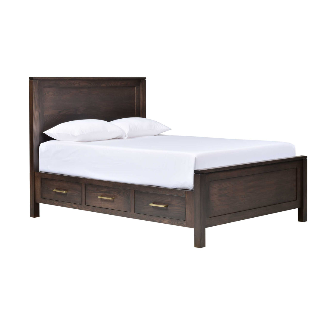 QW Amish Leon 6 Drawer Storage Bed