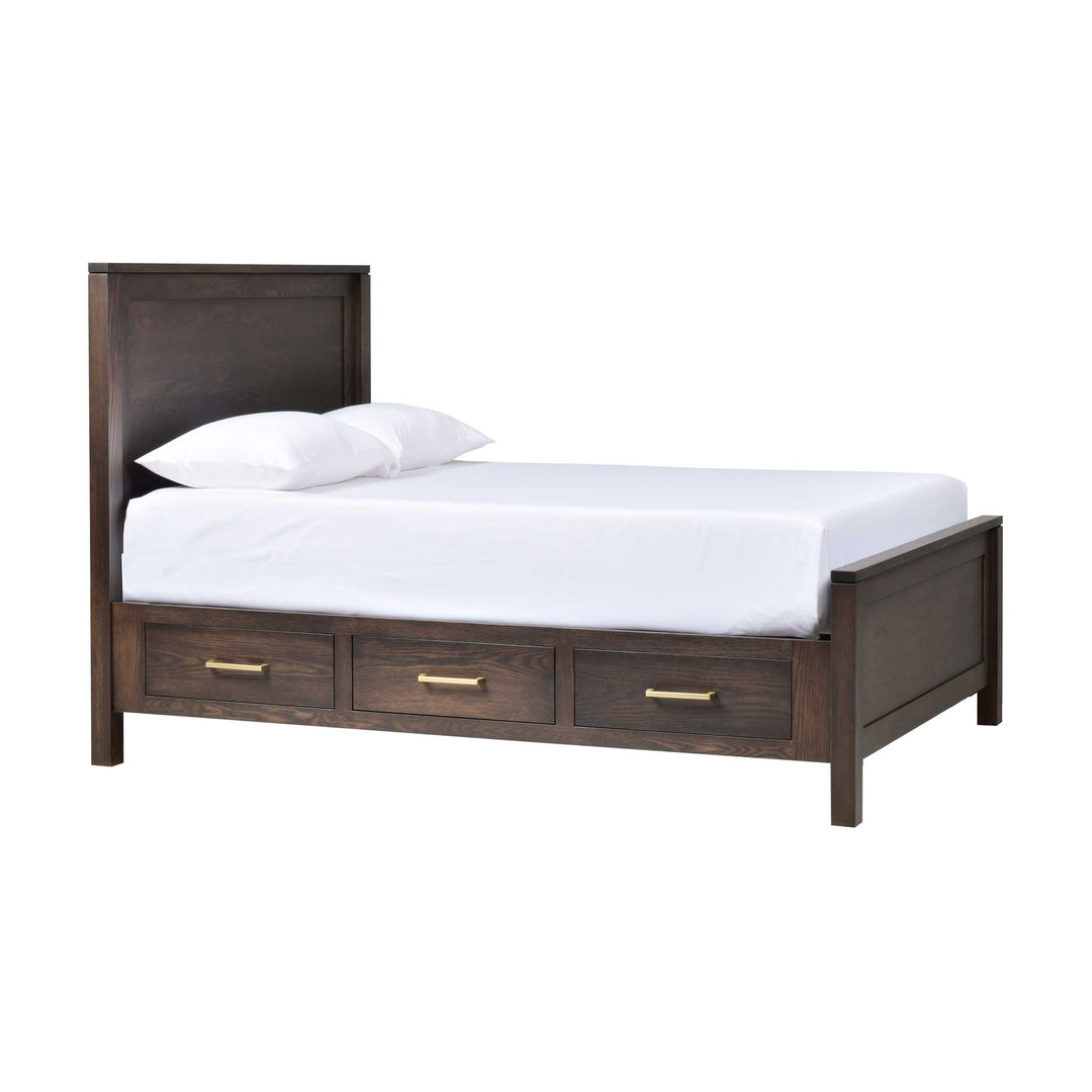 QW Amish Leon 6 Drawer Storage Bed