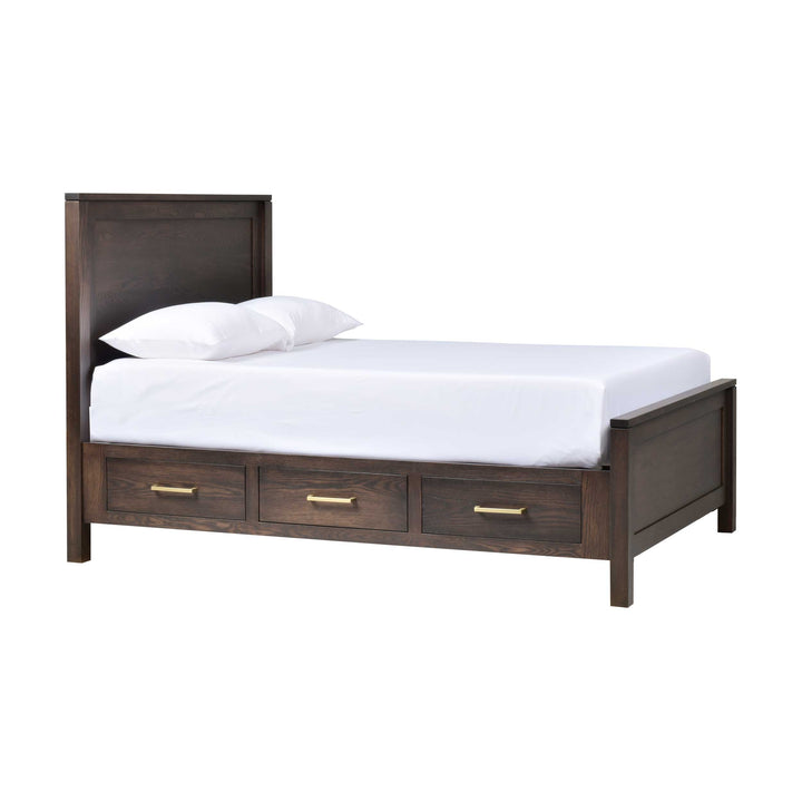 QW Amish Leon 6 Drawer Storage Bed