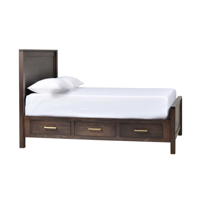 QW Amish Leon 6 Drawer Storage Bed