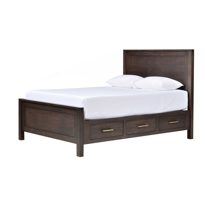 QW Amish Leon 6 Drawer Storage Bed