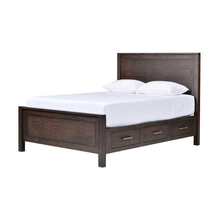 QW Amish Leon 6 Drawer Storage Bed