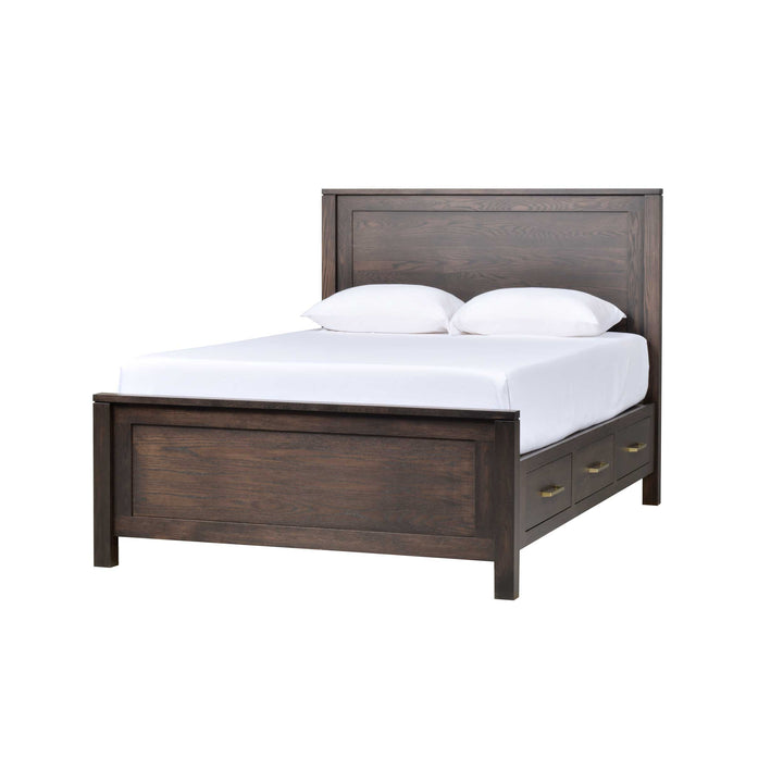 QW Amish Leon 6 Drawer Storage Bed