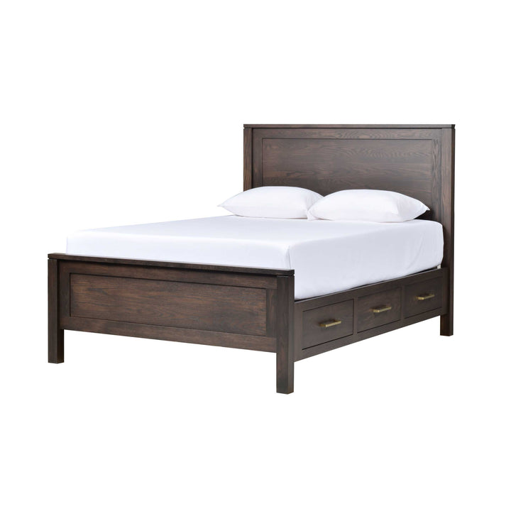 QW Amish Leon 6 Drawer Storage Bed
