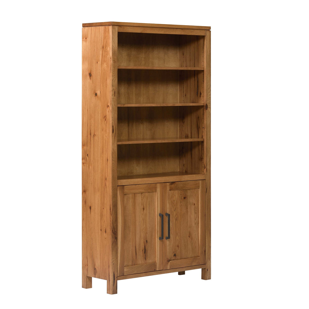 QW Amish Leon Bookcase with Doors