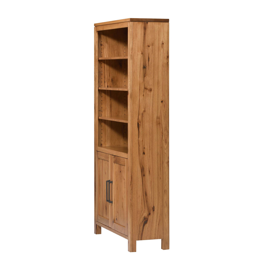 QW Amish Leon Bookcase with Doors