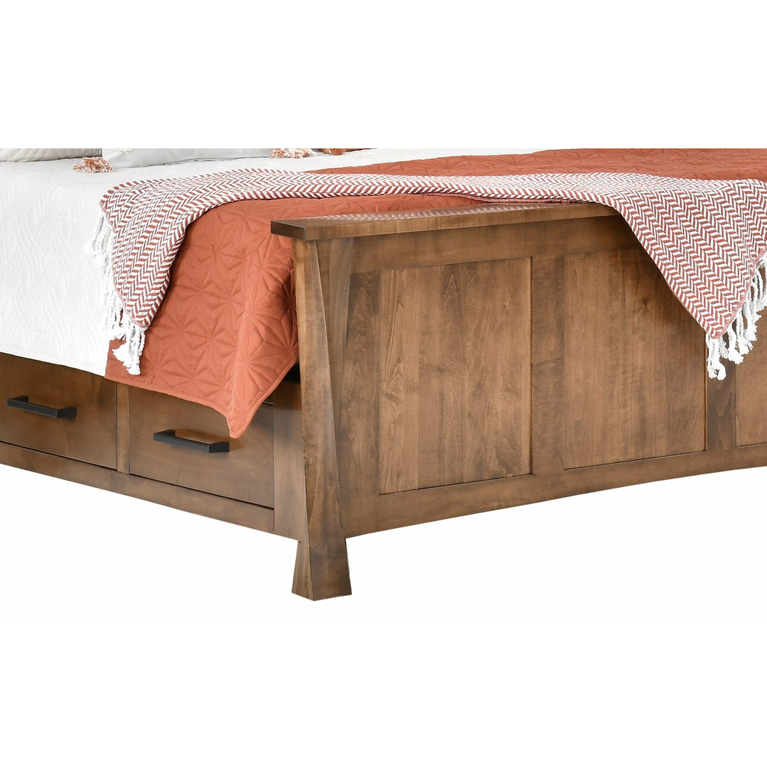 QW Amish Lexington Twist Storage Bed