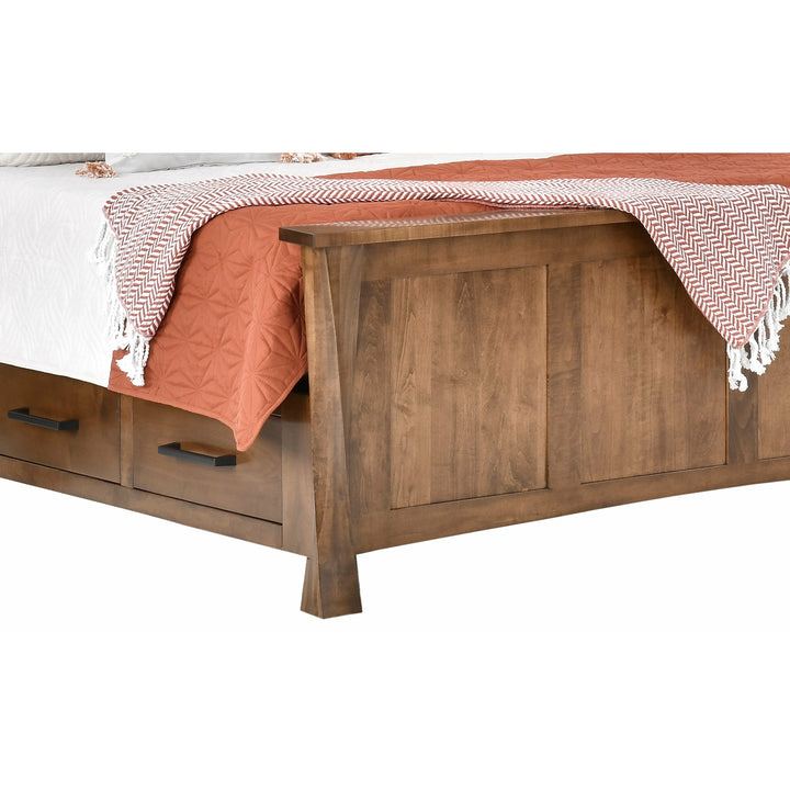 QW Amish Lexington Twist Storage Bed