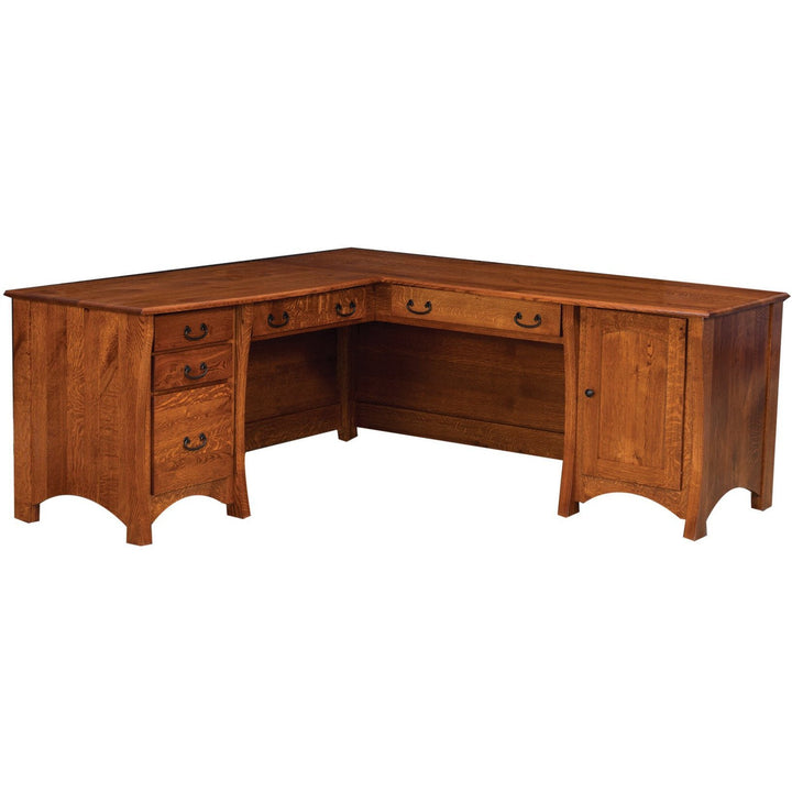 QW Amish Master Corner Desk with Optional Hutch