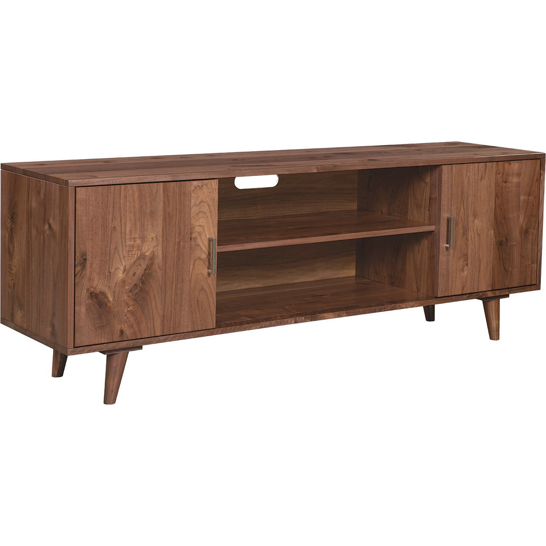 QW Amish Mid Century 2 Door Media Console