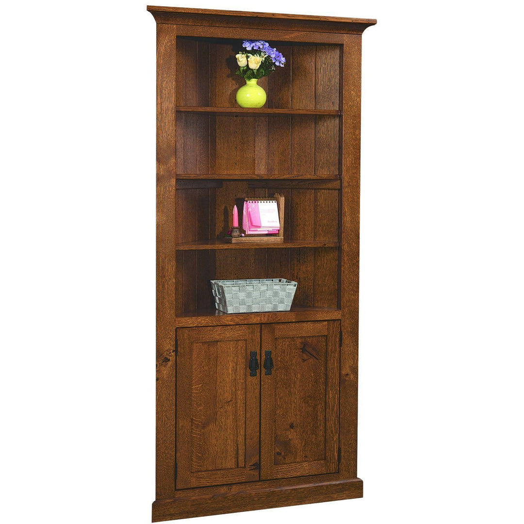 QW Amish Mission Corner Bookcase