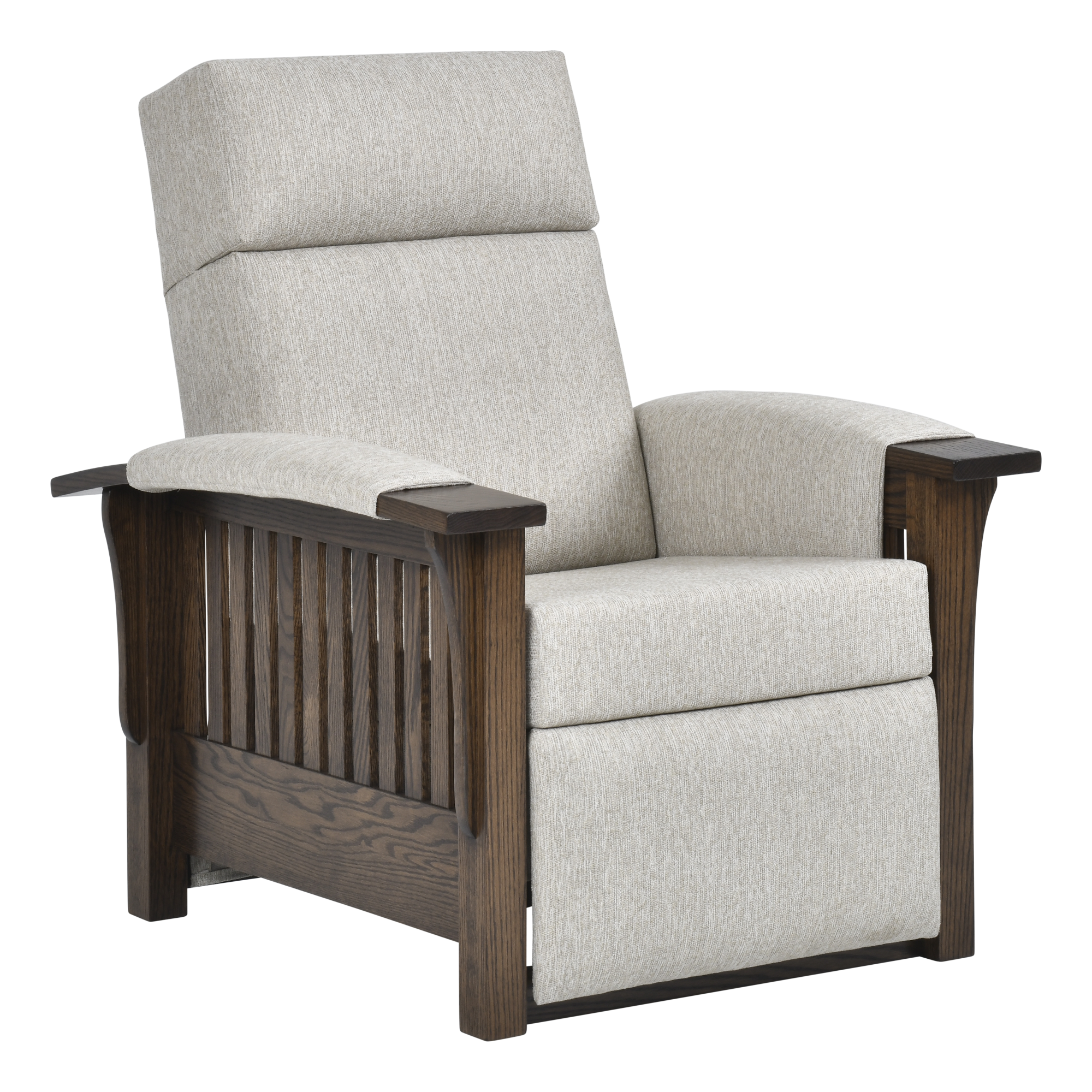QW Amish Mission Wall Hugger Recliner Quality Woods Furniture