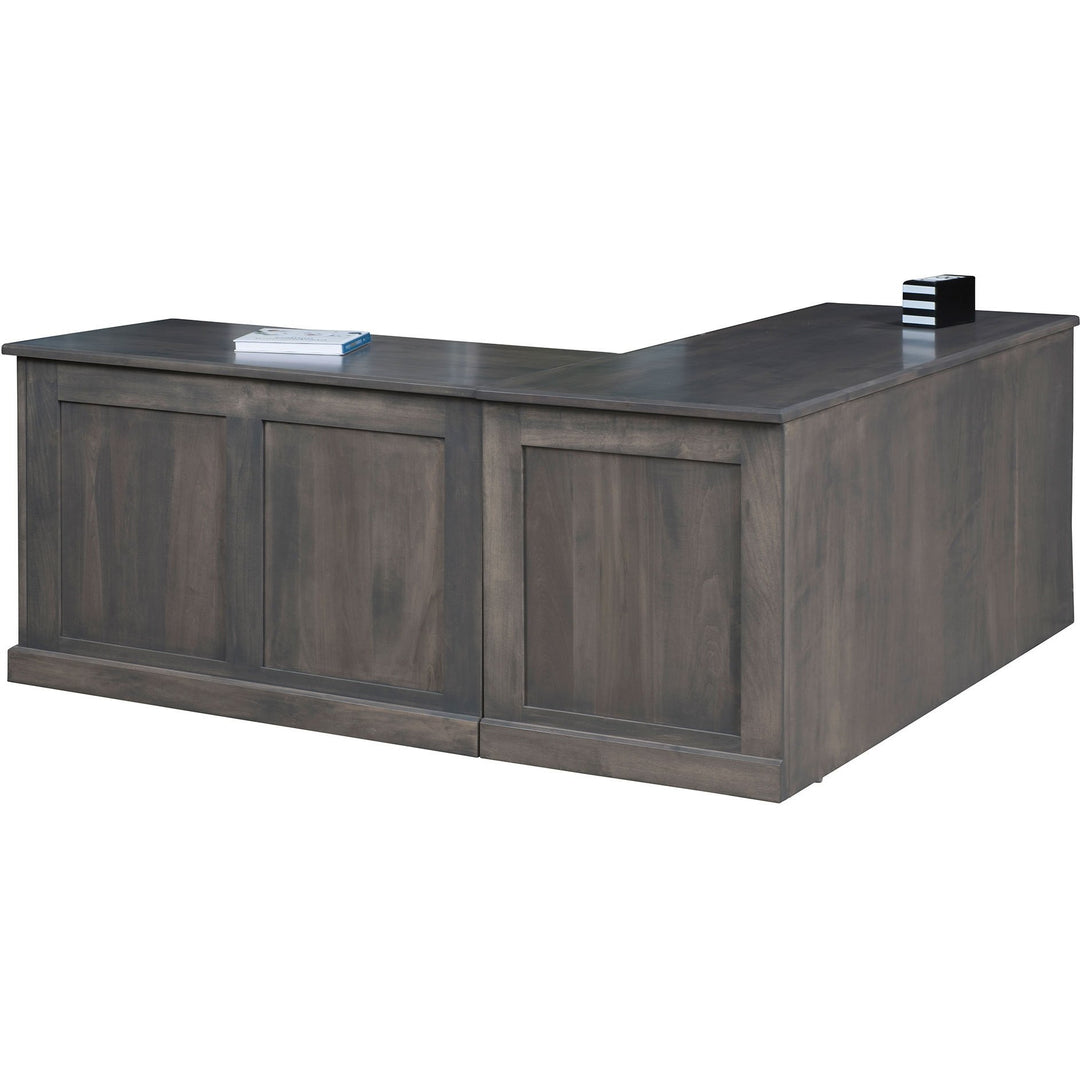 QW Amish Modern L-Shape w/ Adjustable Return & Optional Hutch
