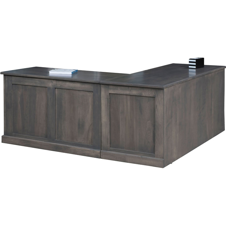 QW Amish Modern L-Shape w/ Adjustable Return & Optional Hutch