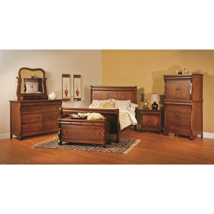 QW Amish Old Classic Sleigh Blanket Chest