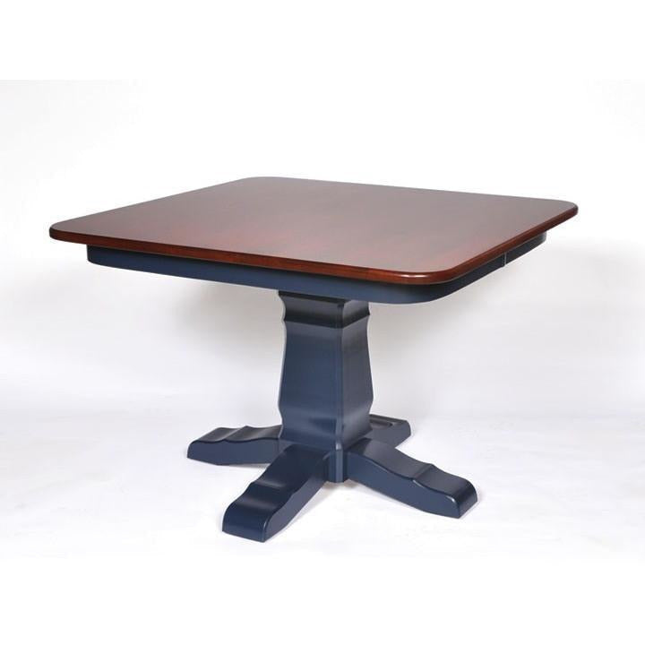 QW Amish Post Mission Single Pedestal Table WBFE-POSTMISSIONSGL4242