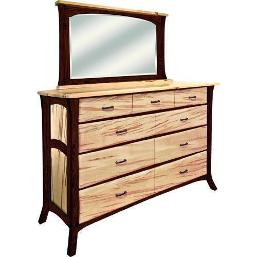 QW Amish Premier Galveston High Dresser and Optional Mirror