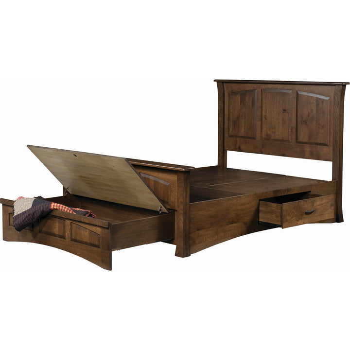 QW Amish Premier Galveston Storage Bed