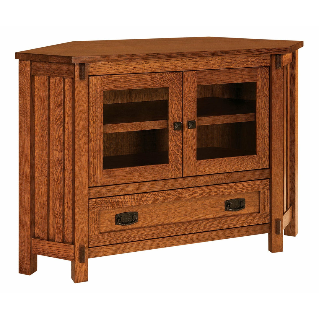 QW Amish Rio Mission 49" Corner TV Stand