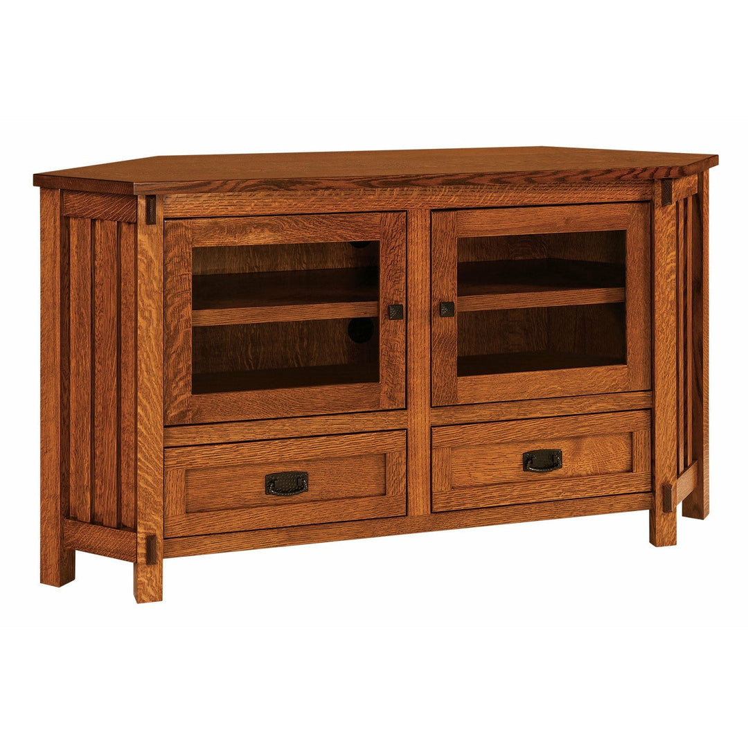 QW Amish Rio Mission 61" Corner TV Stand