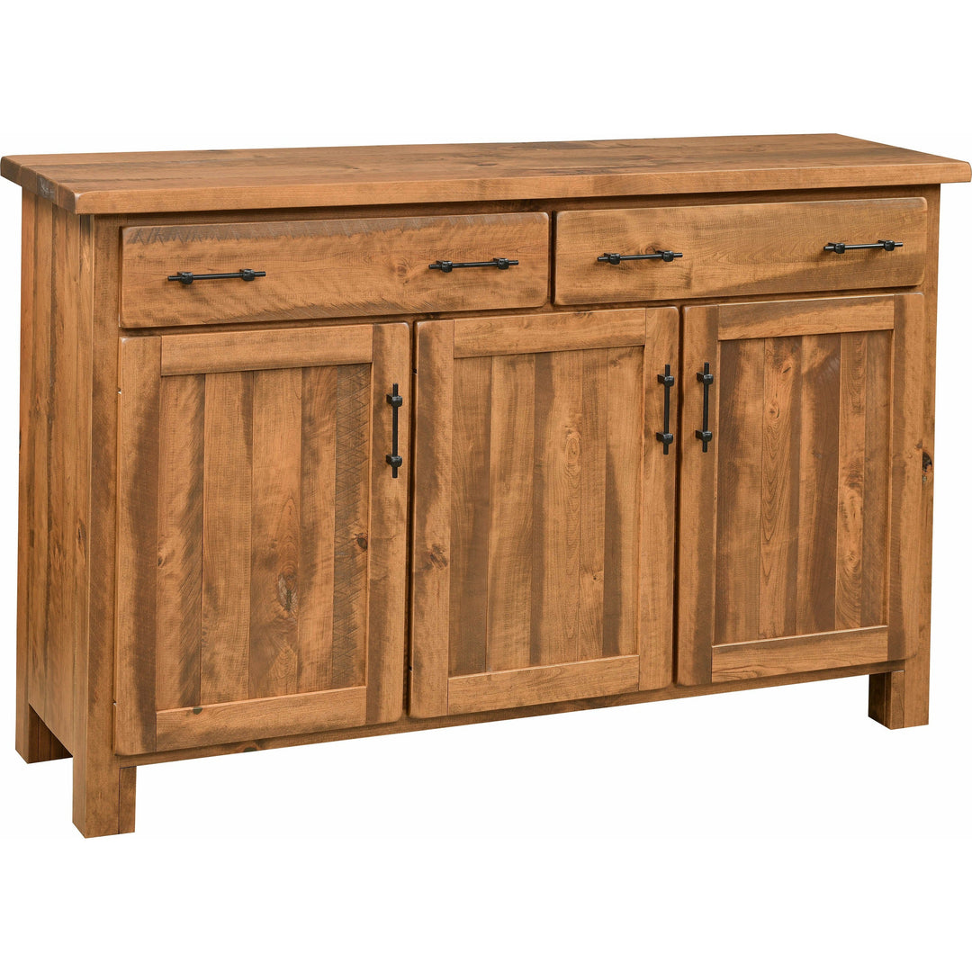 QW Amish Roxford Ruffsawn 3 Door Server
