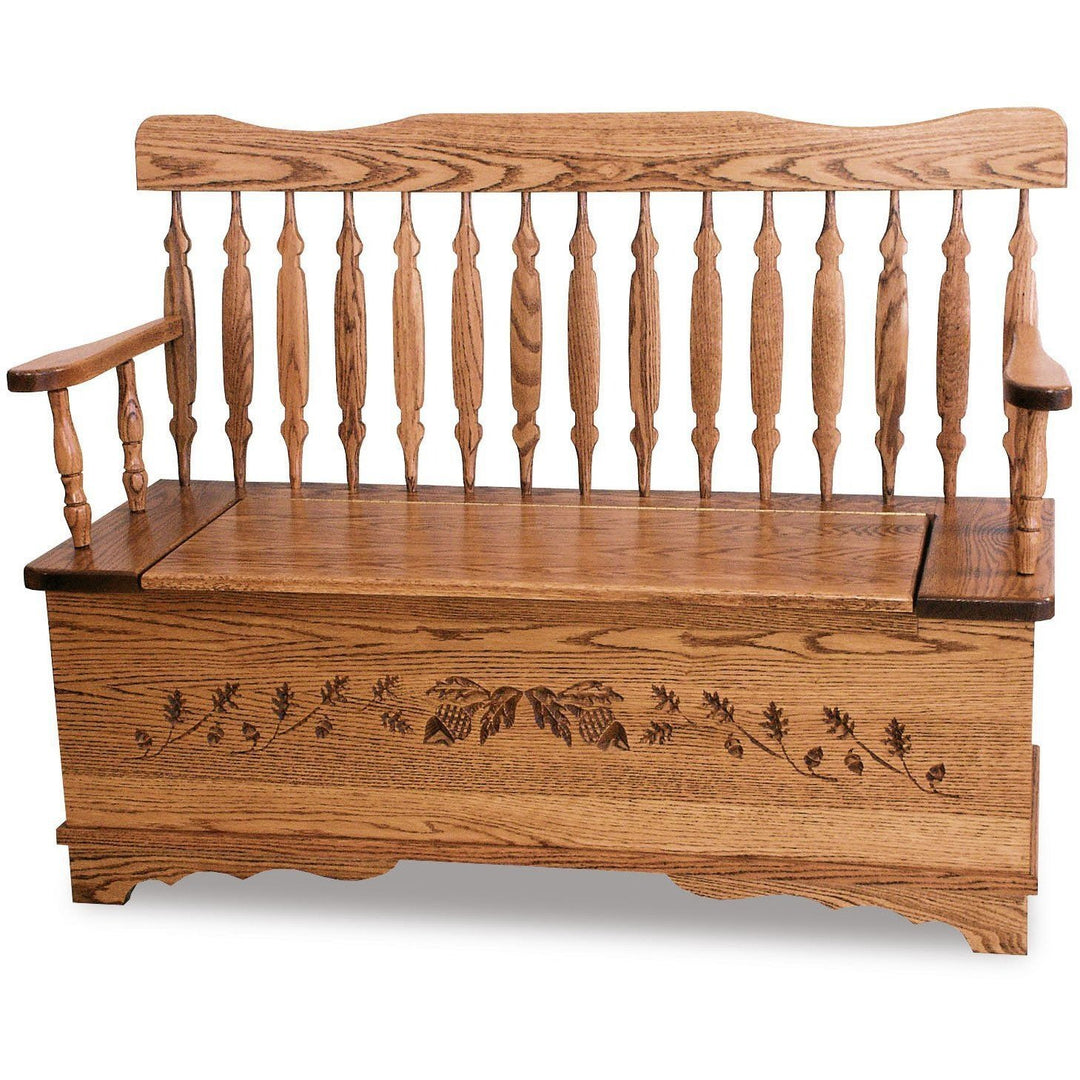 QW Amish Royal Arrow Acorn Bench