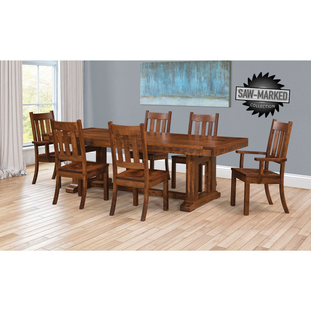 QW Amish Saw-Marked Karlisle Bench
