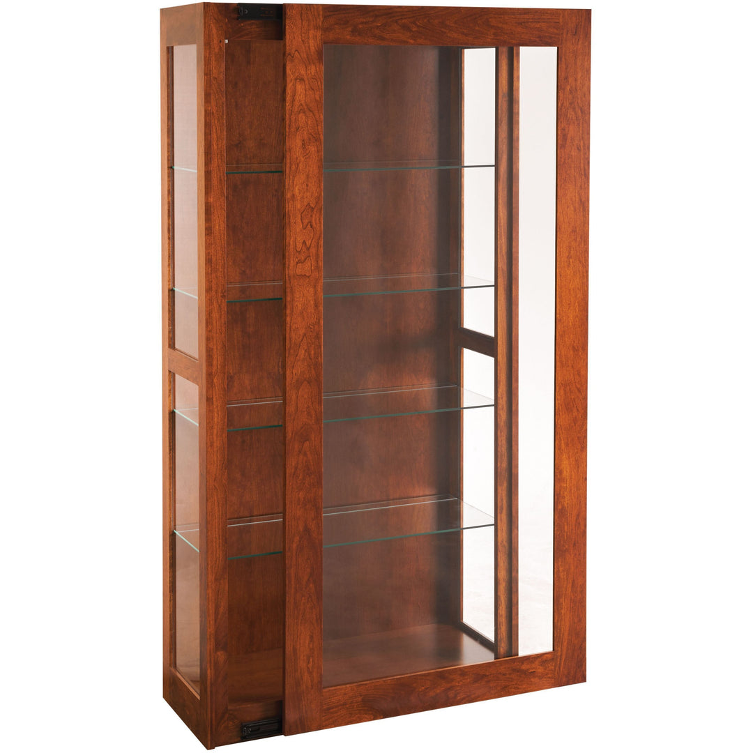 QW Amish Seashore Sliding Door Curio