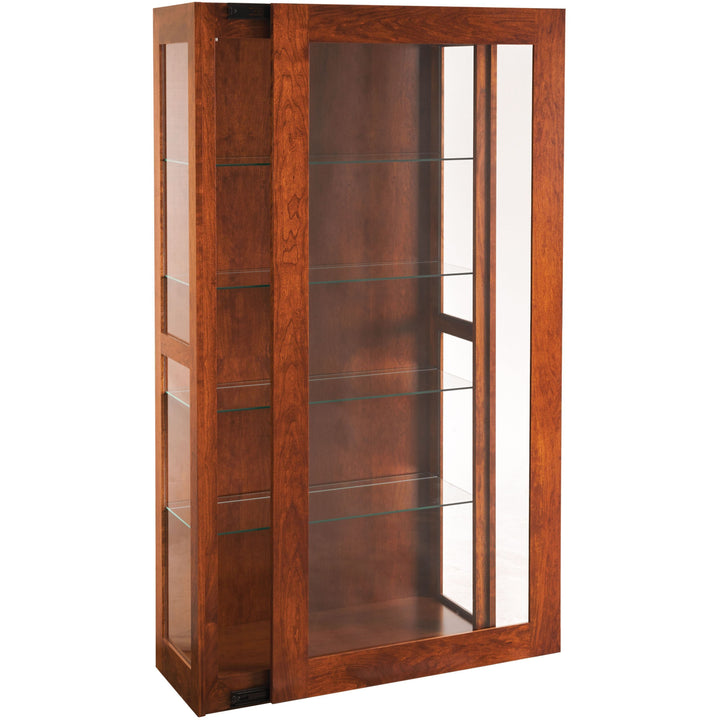QW Amish Seashore Sliding Door Curio