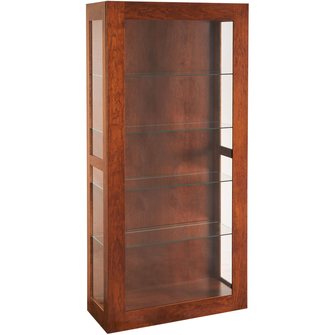 QW Amish Seashore Sliding Door Curio