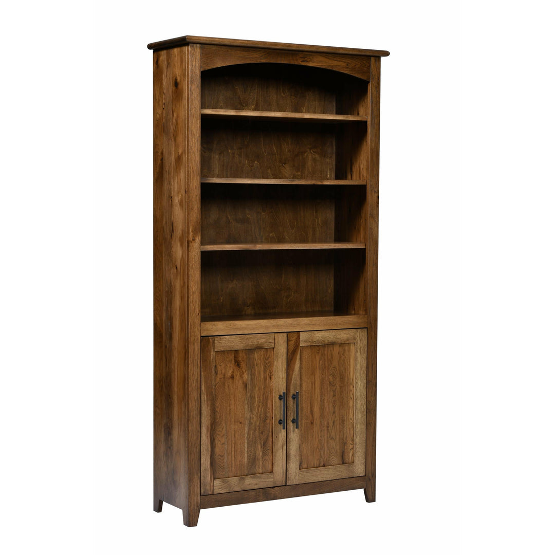QW Amish Settlers Bookcase w/ Doors - 36x72