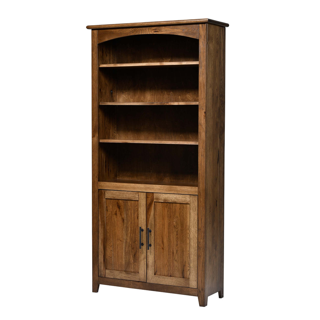 QW Amish Settlers Bookcase w/ Doors - 36x72