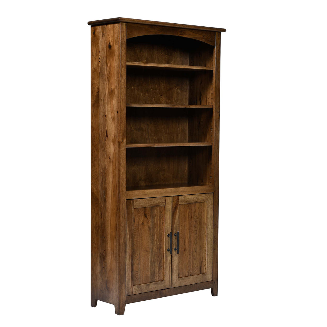 QW Amish Settlers Bookcase w/ Doors - 36x72