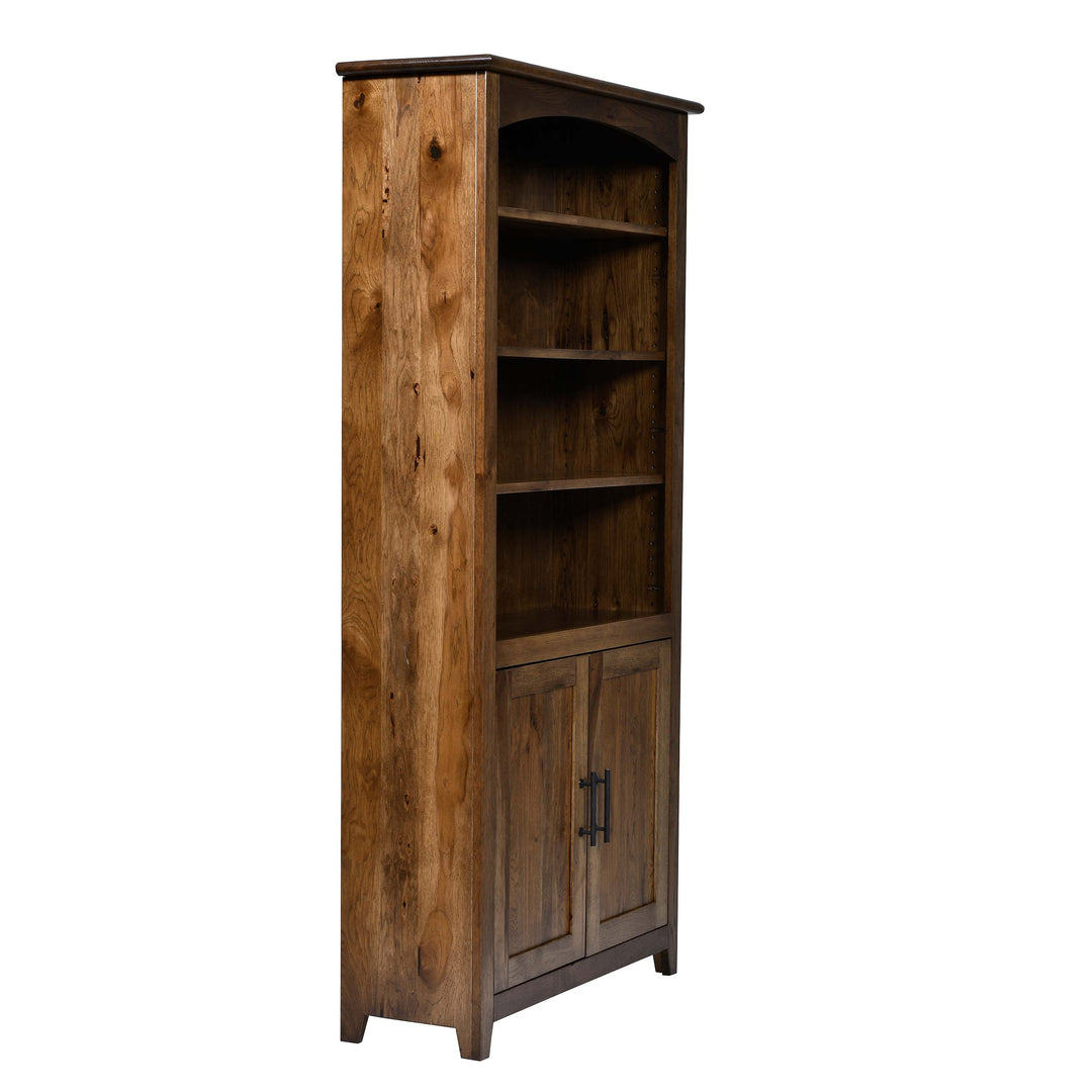 QW Amish Settlers Bookcase w/ Doors - 36x72