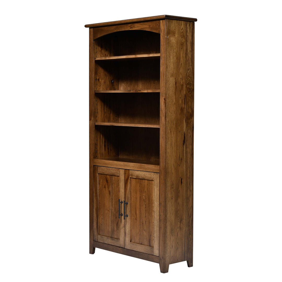 QW Amish Settlers Bookcase w/ Doors - 36x72
