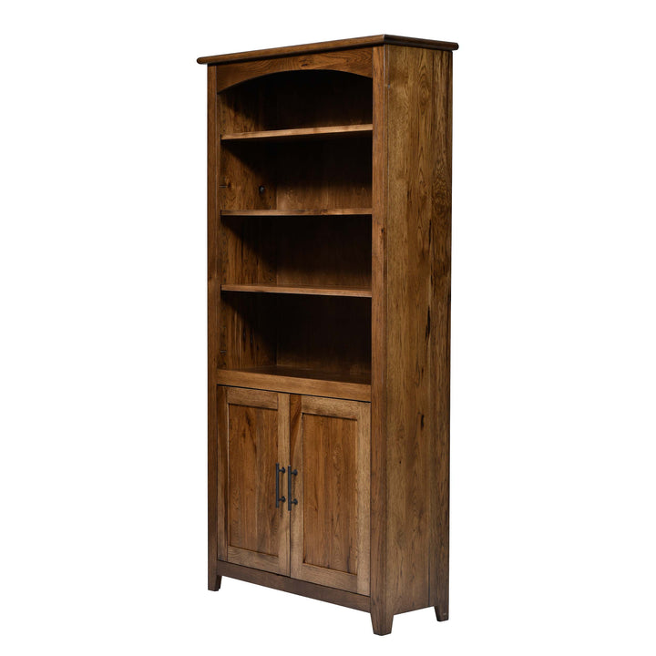 QW Amish Settlers Bookcase w/ Doors - 36x72