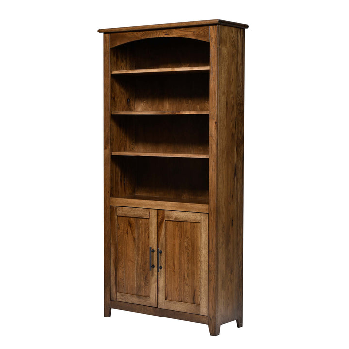 QW Amish Settlers Bookcase w/ Doors - 36x72